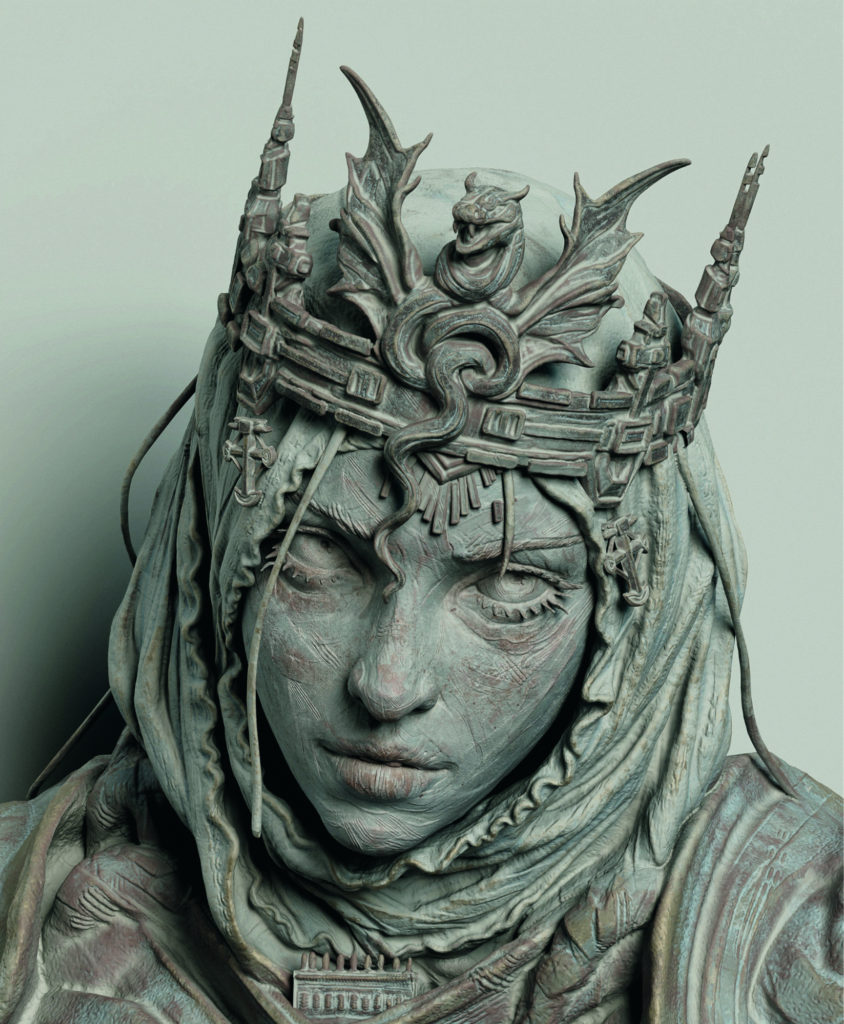 3D models of a gothic knight