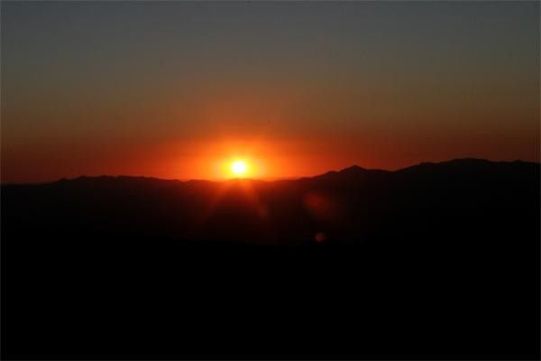 A nice end to an exciting day.