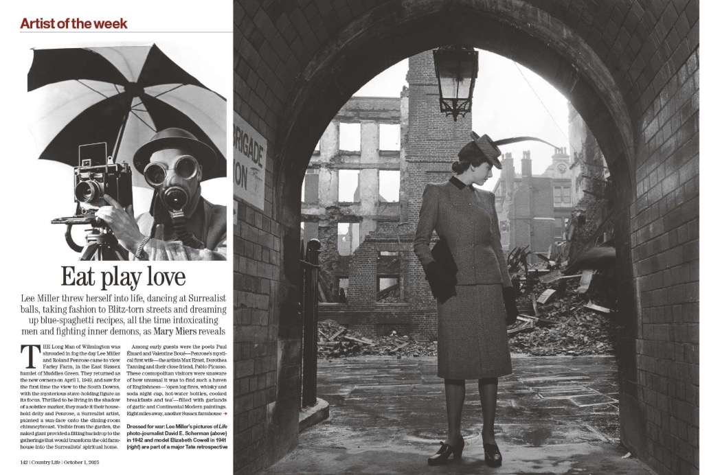 Magazine spread from Country Life 1 October 2025