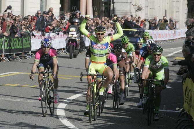 Mauro Finetto (Neri Sottoli Yellow Fluo) wins the GP di Lugano