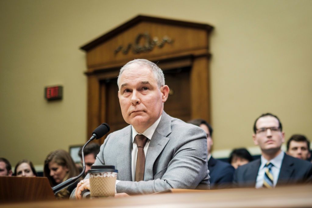 Scott Pruitt testifies.