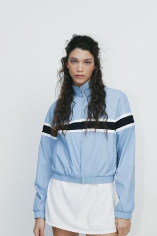 Jacket With Contrasting Stripes