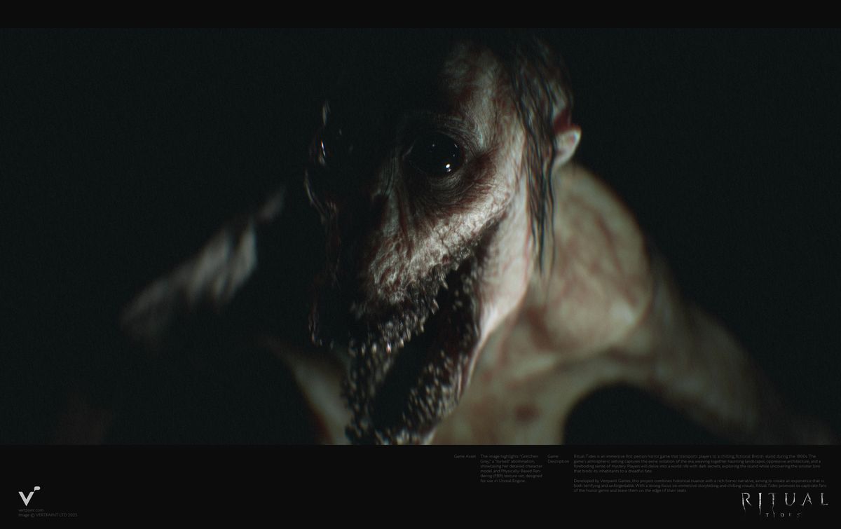 Concept art from Unreal Engine 5 horror game Rital Tides