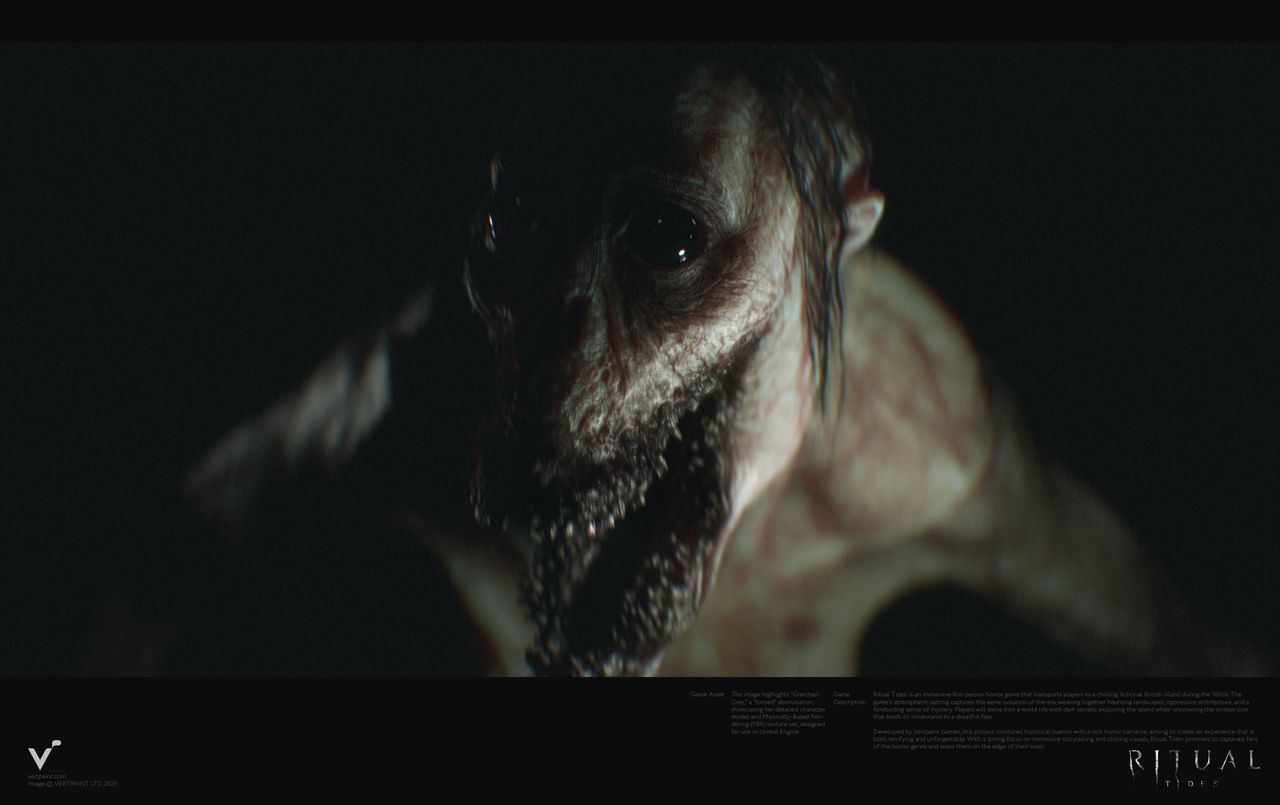 Concept art from Unreal Engine 5 horror game Rital Tides