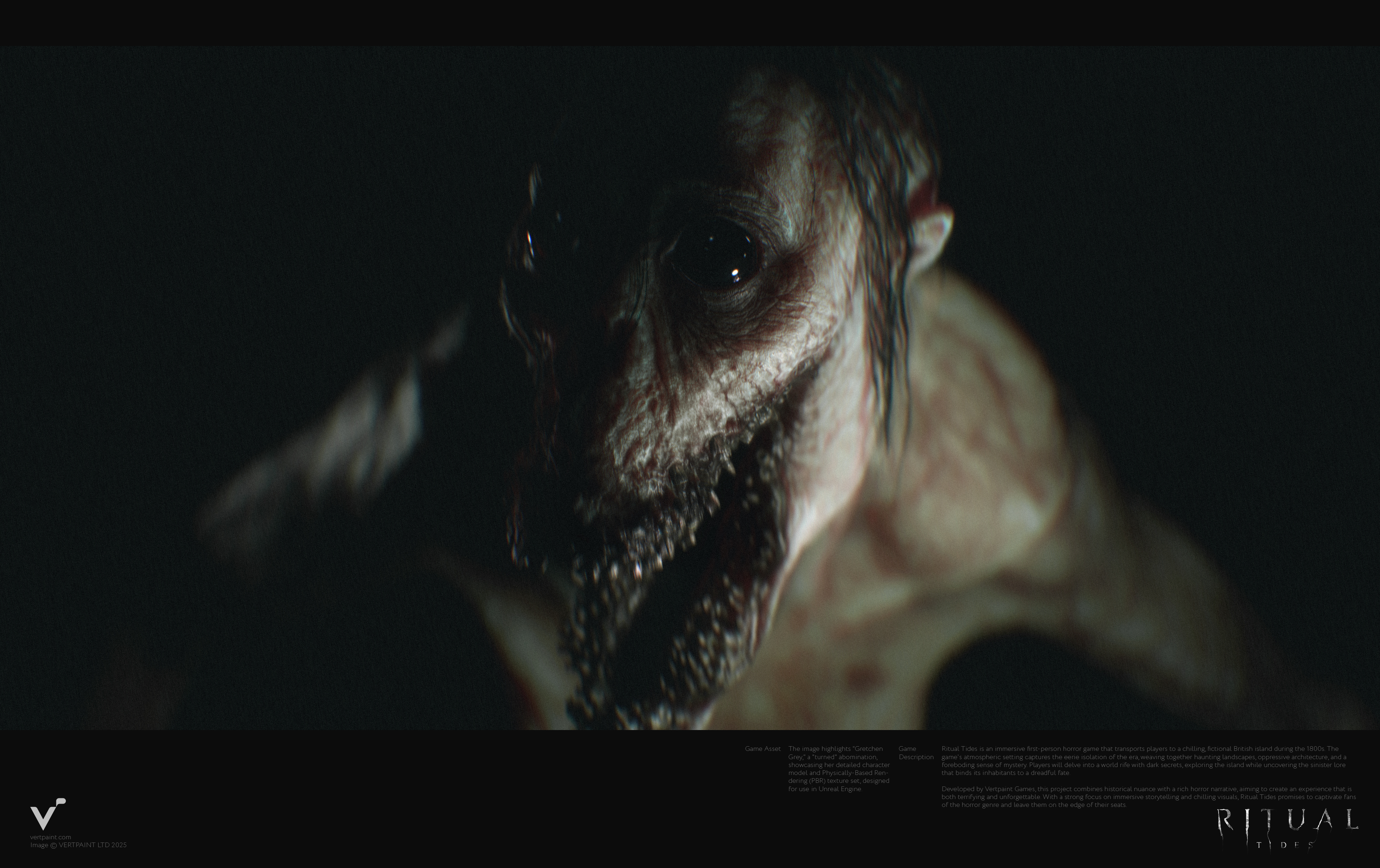 Concept art from Unreal Engine 5 horror game Rital Tides 