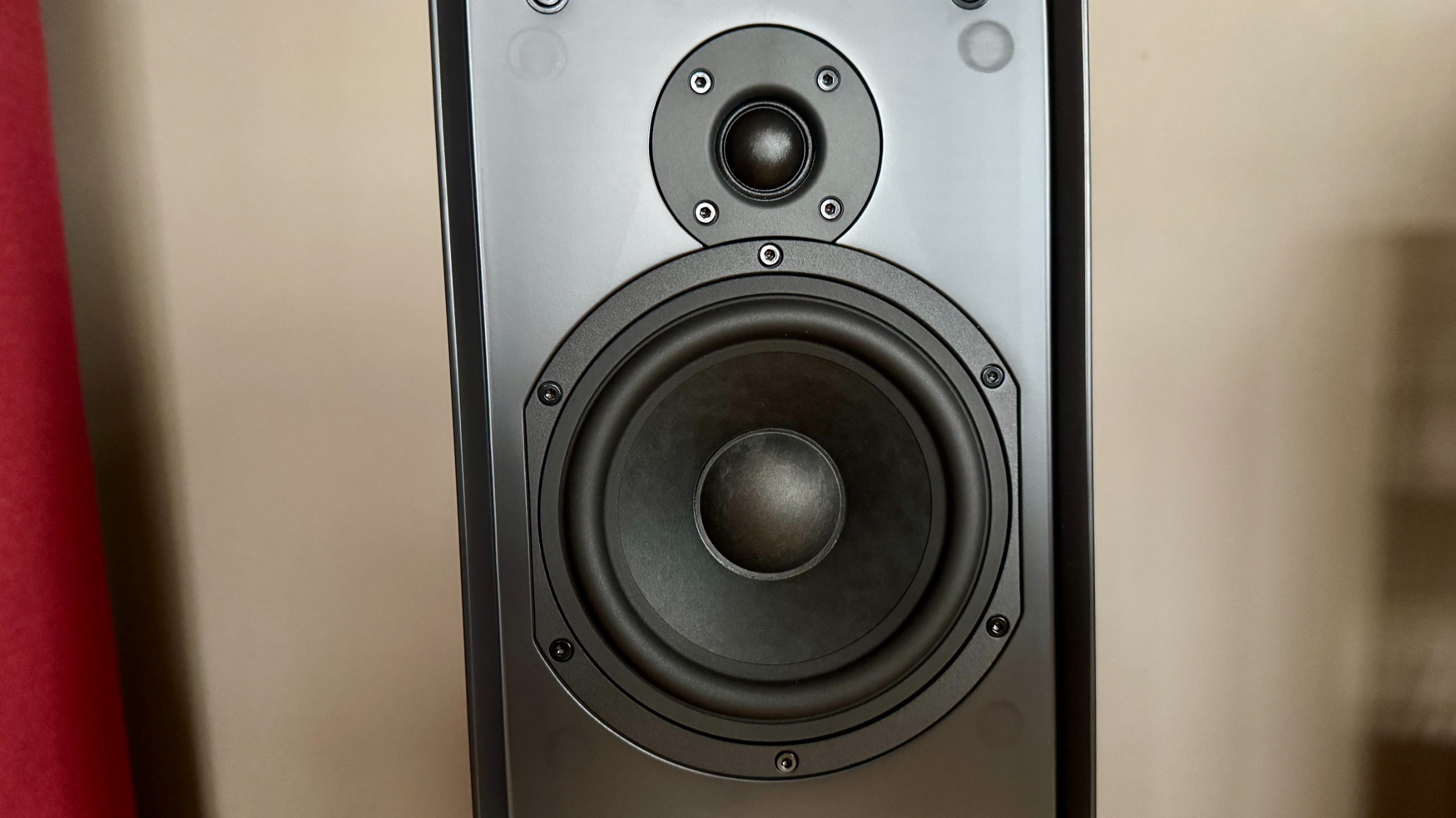 Close-up of the Ruark Audio Talisman-R drivers.