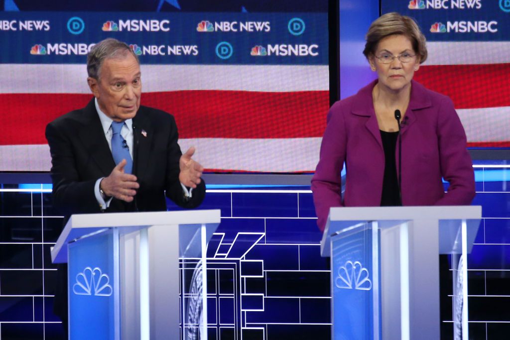 Mayor Michael Bloomberg and Sen. Elizabeth Warren.