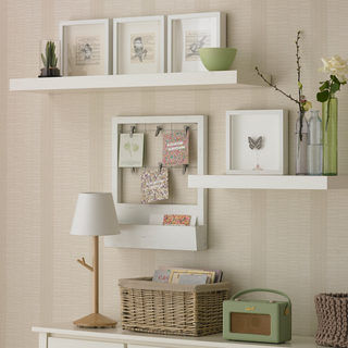 hang floating shelves with frames