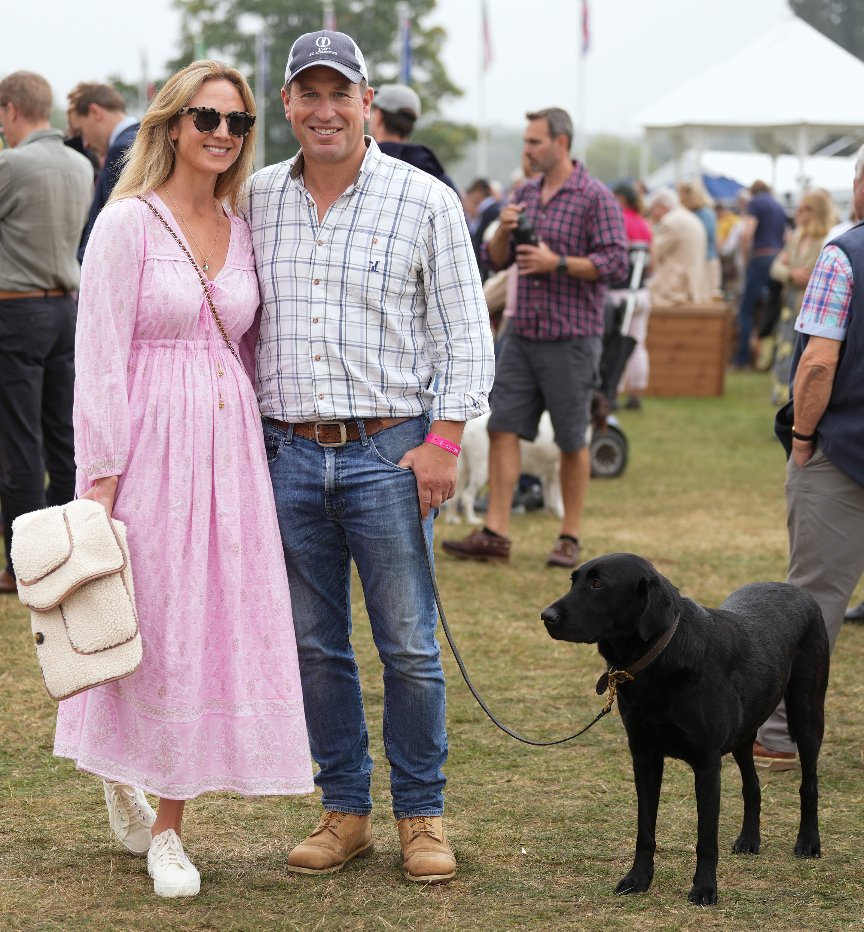 STAMFORD, UNITED KINGDOM - SEPTEMBER 07: Harriet Sperling and Peter Phillips are seen at the Burghley Horse Trials at Burghley House, Stamford, Lincolnshire on September 07, 2024 in Stamford, United Kingdom. (Photo by Spotlight Royal/Bauer-Griffin/GC Images)