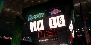 The scoreboard in Space Jam