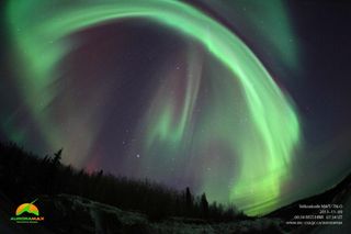 Aurora Over Yellowknife, NWT, Canada, Nov. 9, 2013.