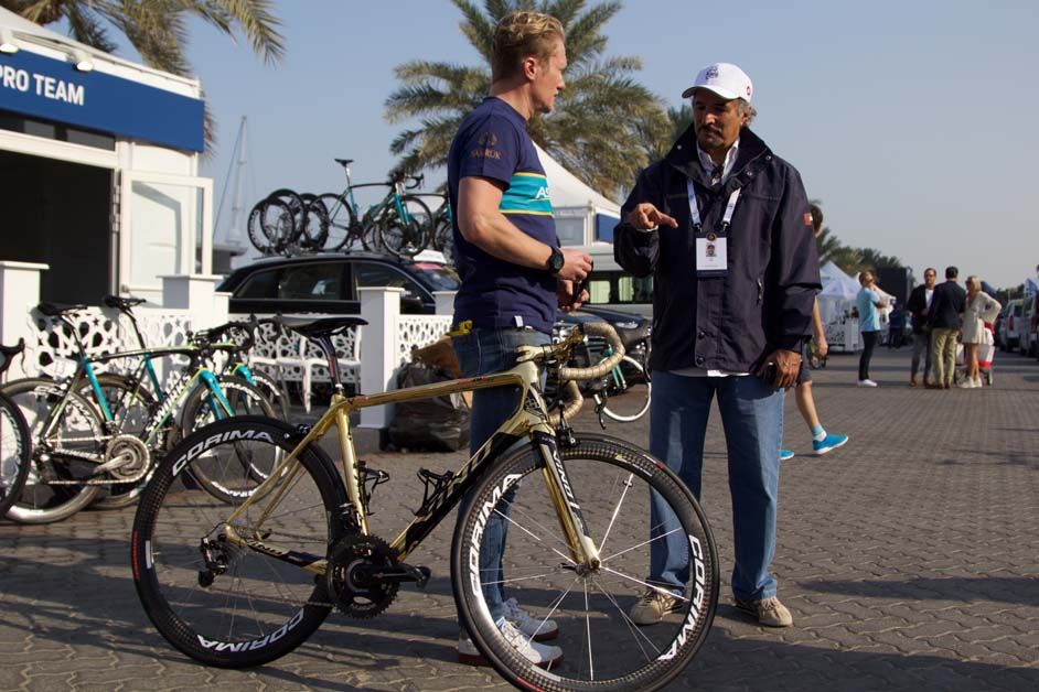 Alexandre Vinokourov's bike was very popular in Dubai