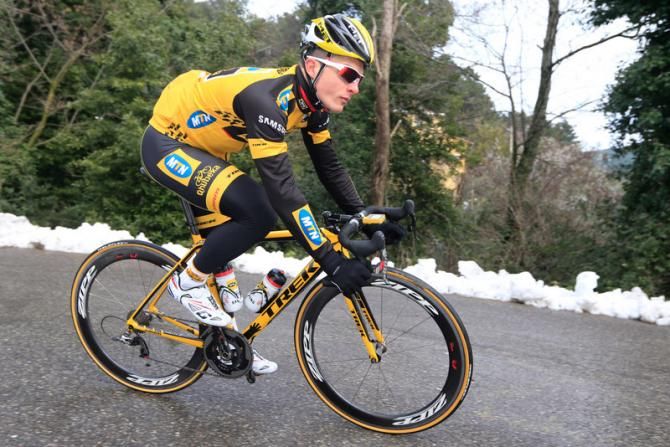 There weren't too many opportunities to lean into corners today as Kristian Sbaragli gingerly sweeps the bend