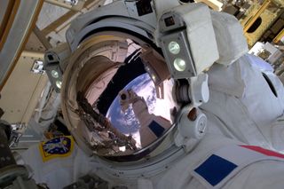 Pesquet's First Space Selfie