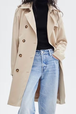 H&M Double-Breasted Trench Coat