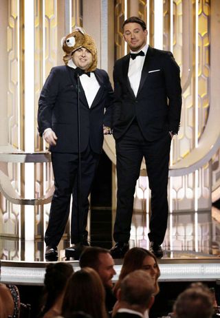 Jonah Hill & Channing Tatum at the Golden Globes 2016
