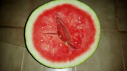 Sliced Open Watermelon