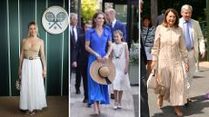 Sienna Miller, Kate Middleton and Carole Middleton attending Wimbledon in 2025
