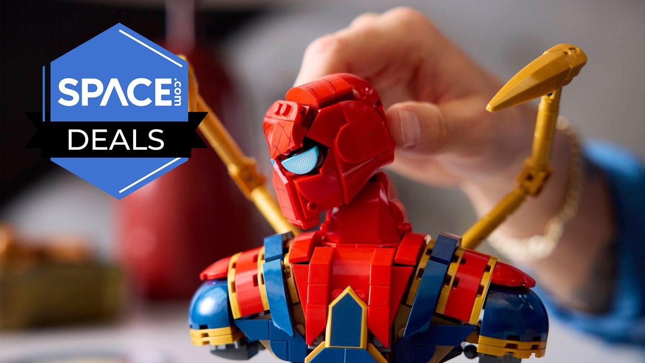 20% off at Amazon, this super-cool Lego Marvel Iron Spider-Man Bust has never been cheaper