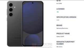 samsung galaxy s24 fe render leak from wireless power consortium