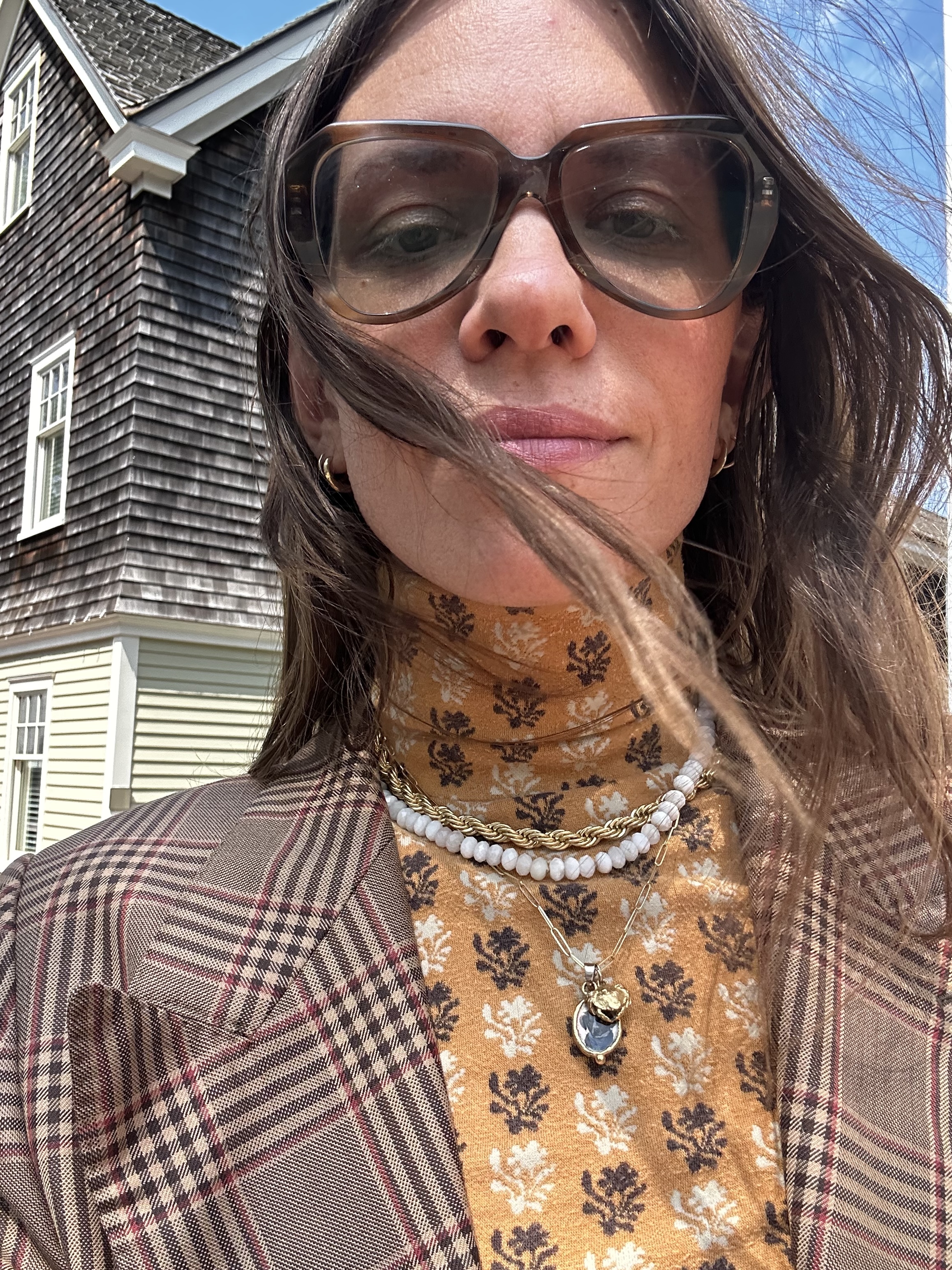 Julia Gal Styles Her Beaded Necklaces For Fall