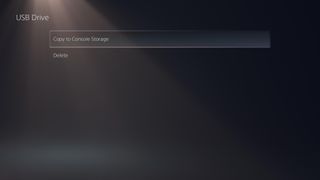 PS5 USB storage