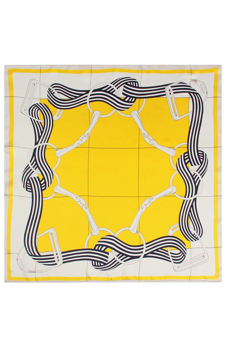 Pure Silk Printed Designer Square Scarf