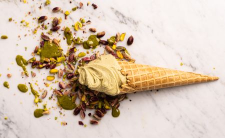 Brigat’s pistachio ice cream, from our pick of the best ice cream in Paris