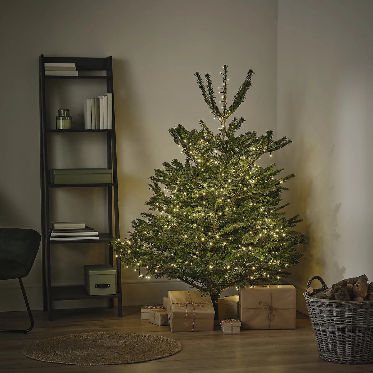 B&amp;amp;Q, 180-210cm 6ft Nordmann fir Large Full Real cut Christmas tree