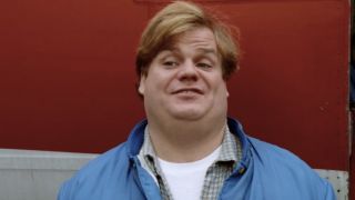 Tommy looking proud in Tommy Boy.