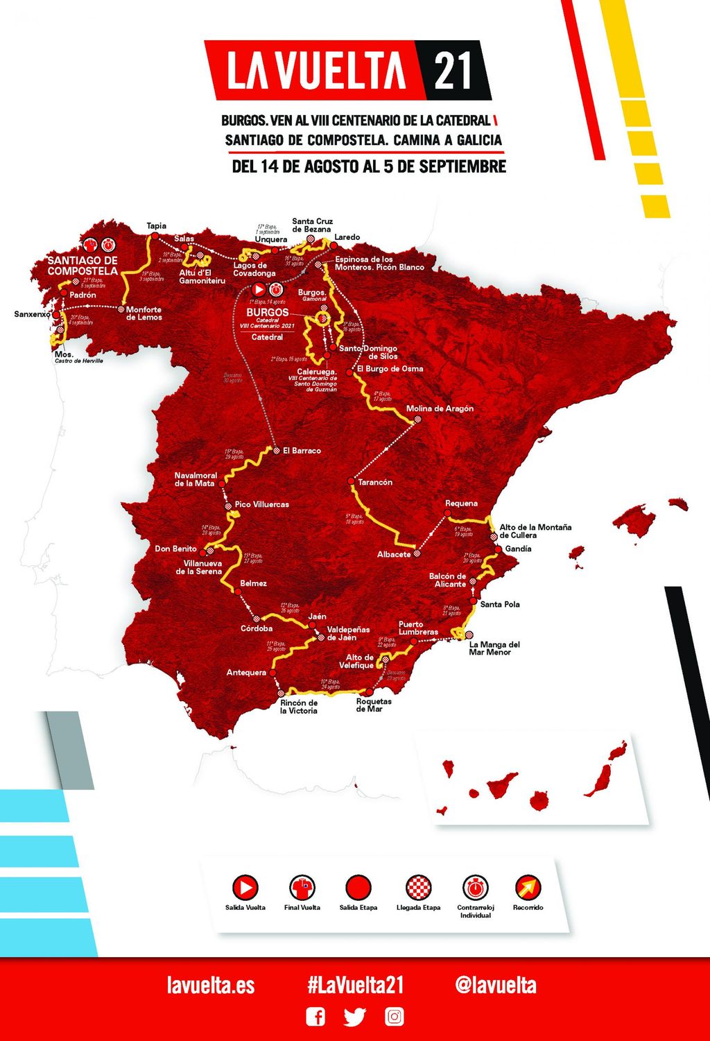 Vuelta a España 2021 route Nine summit finishes and no Madrid finale