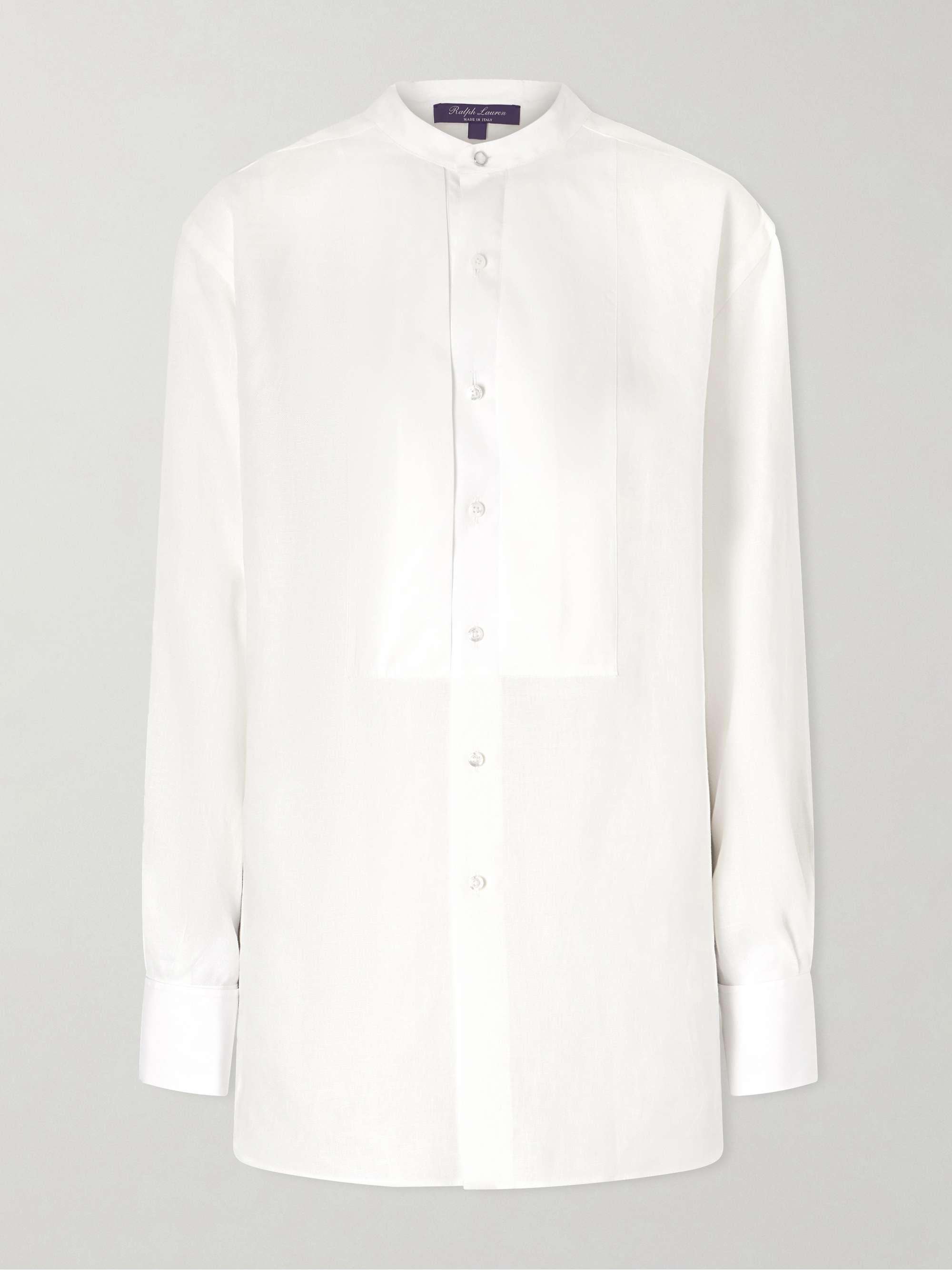 Kirstin Cotton-Trimmed Linen Shirt