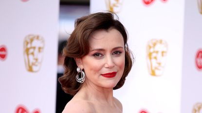 Keeley Hawes attends the Virgin Media British Academy Television Awards 2019 at The Royal Festival Hall on May 12, 2019 in London, England