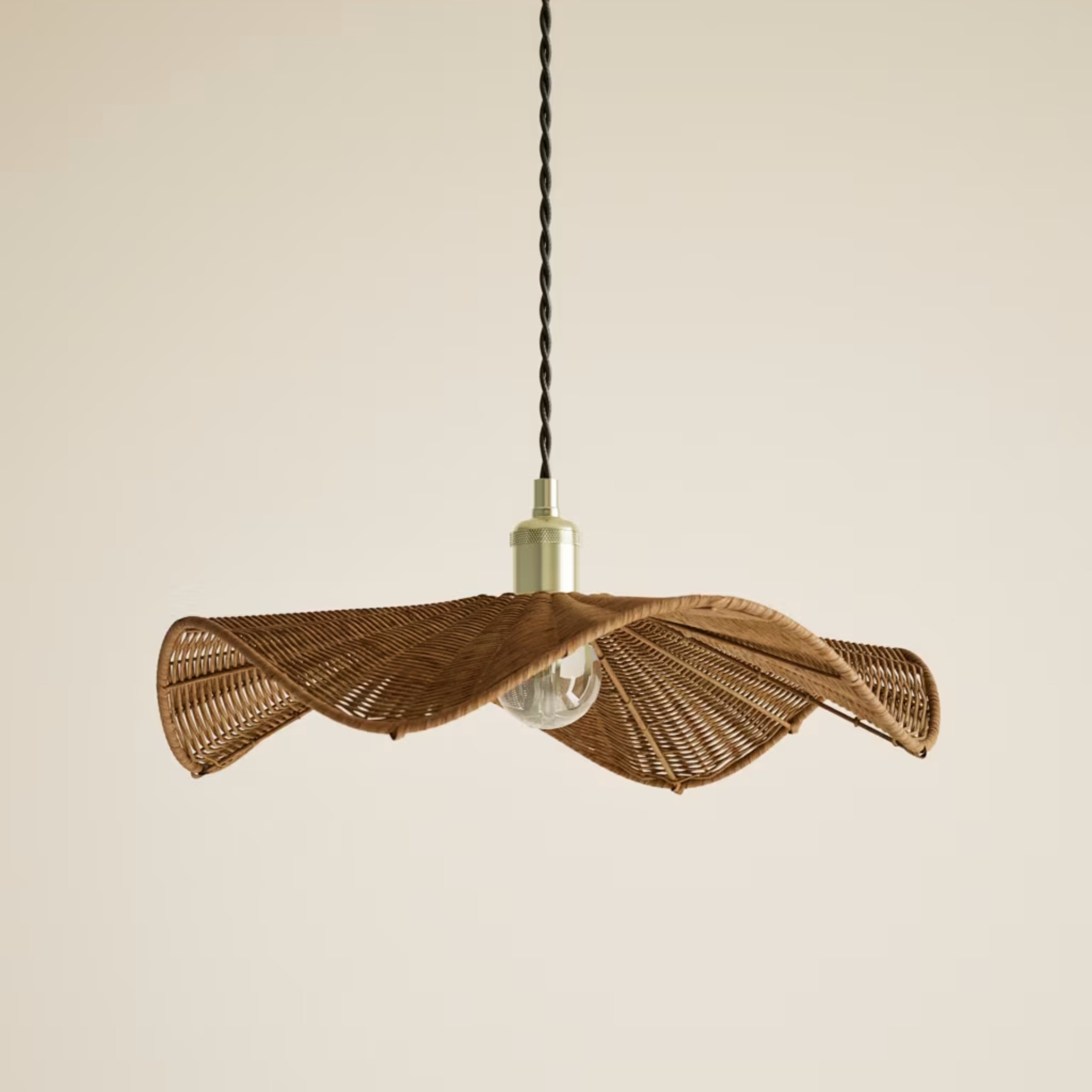 M&amp;amp;S Rocco Rattan Easy Fit Ceiling Lamp Shade