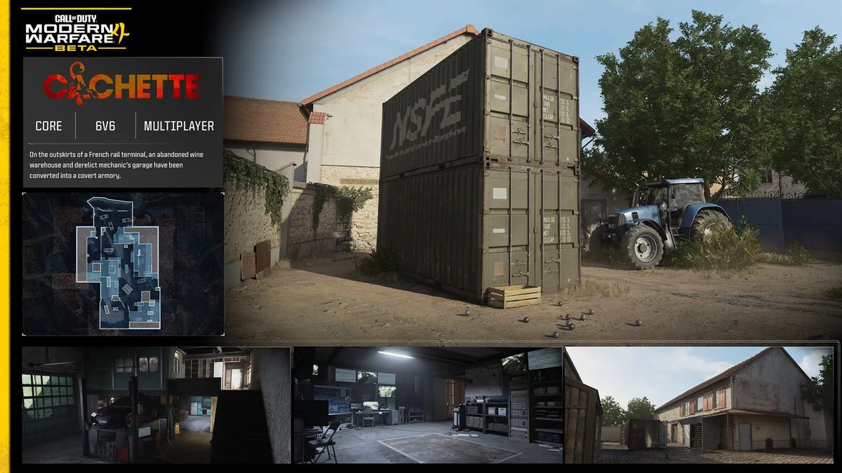 Call of Duty MW4 Cachette map from the beta