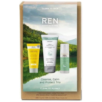 15. REN Clean Skincare Cleanse, Calm &amp; Protect Kit - View at Amazon