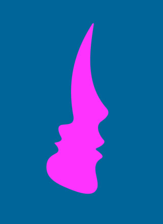 Blue and pink poster 'Stalker'