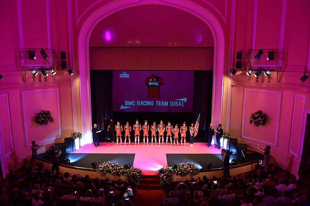 BMC Racing Team at the 2015 Giro d'Italia team presentation