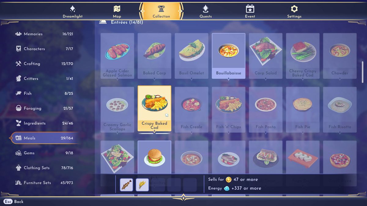 All Disney Dreamlight Valley recipes and the best ones to cook