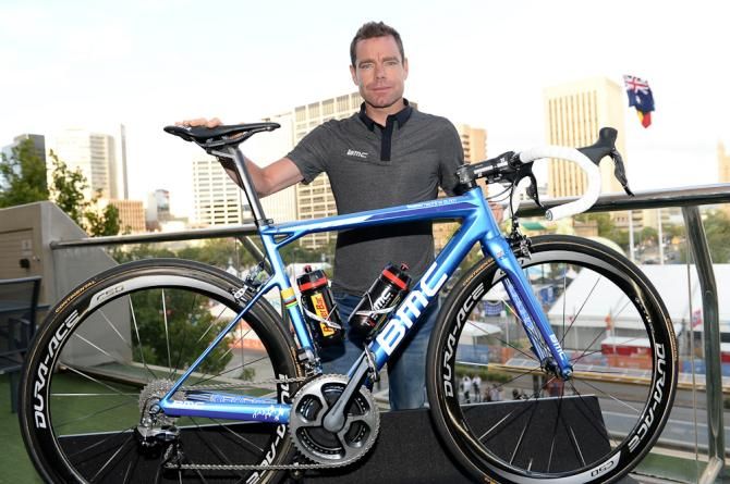 Evans and his new BMC teammachine SLR01.