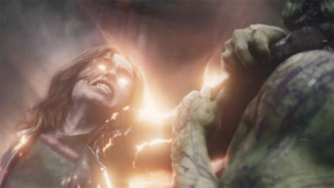 Scene from the Marvel TV show Secret Invasion. Here we see a still from Secret Invasion season 1 episode 6 - G'iah goes nuclear.