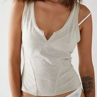 free people pillow talk cami in white