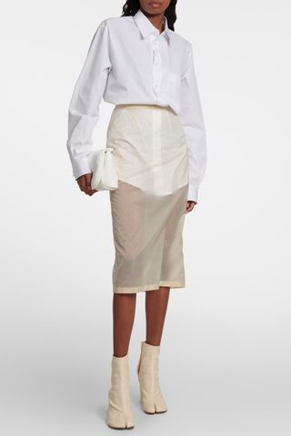 Maison Margiela Sheer Pencil Skirt