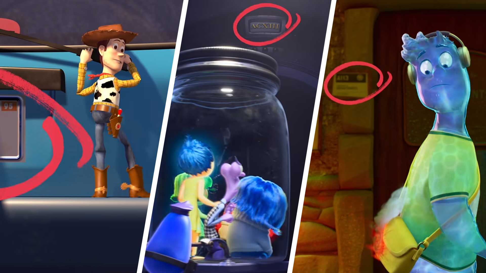 Pixar Easter eggs in Toy Story, Inside Out and Elemental