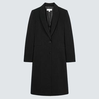 Zara Long Blazer with Shoulder Pads 