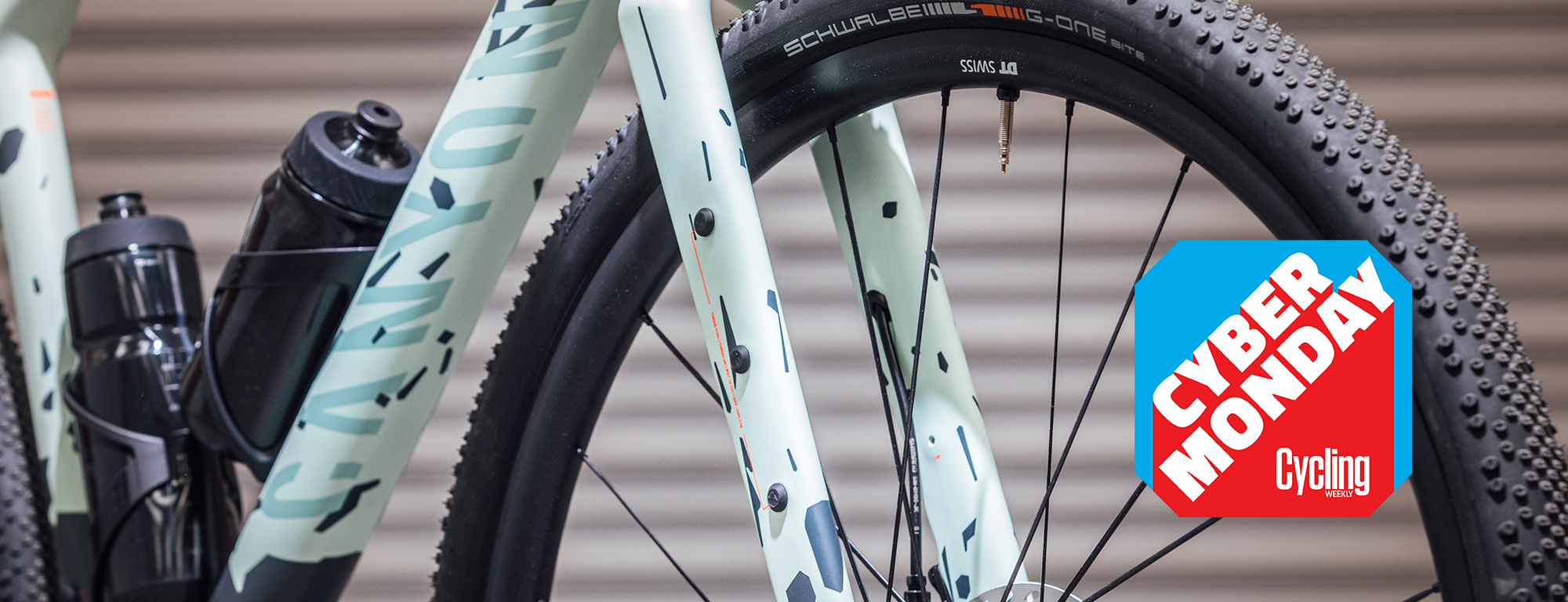 close up of gravel bike