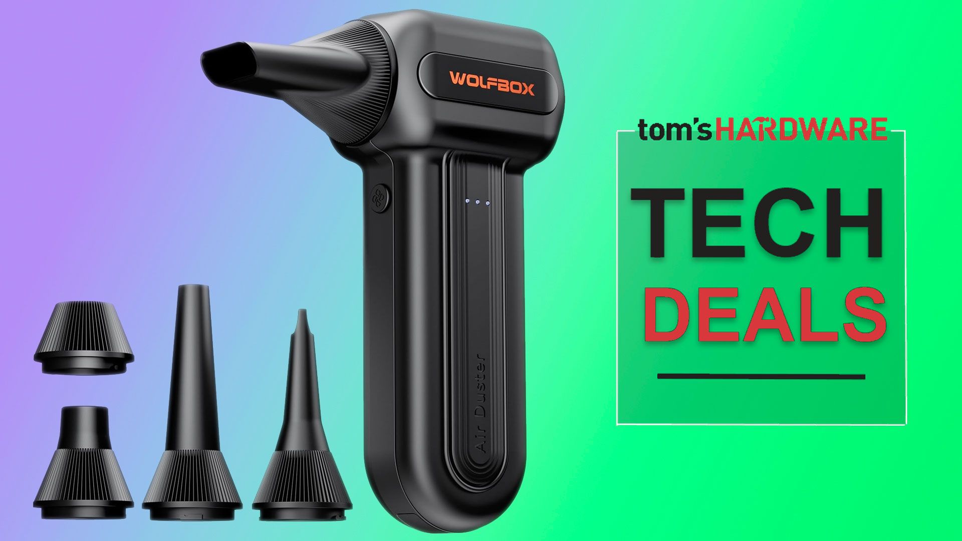 Wolfbox MF60 Compressed Air Duster is nearly 40% off in a limited-time deal — powerful rechargeable device's propulsion fan runs at up to 110,000 RPM
