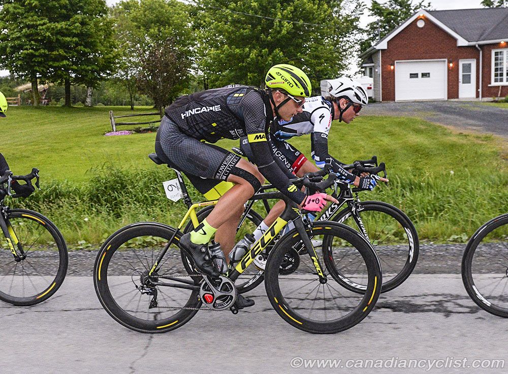 Andzs Flaksis (Holowesko / Citadel p/b Hincapie Sportswear) was the only GC threat in the break