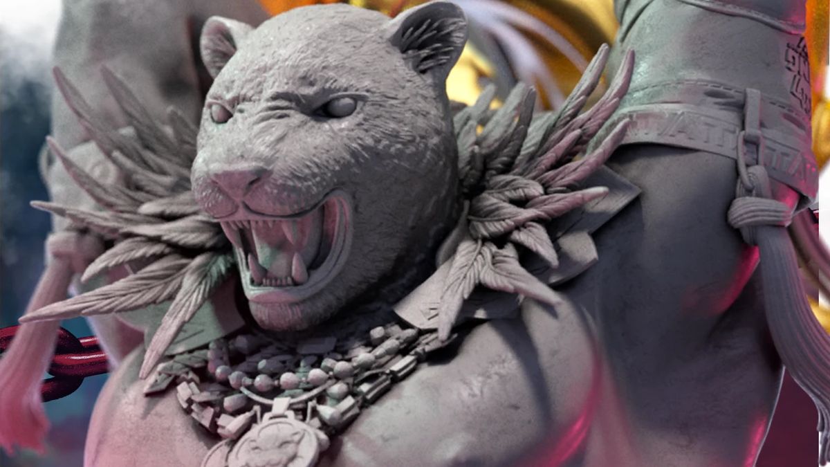 A King miniature from Tekken: The Board Game