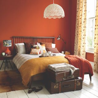 Terracotta bedroom scheme